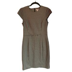 H&M Houndstooth Sheath Dress - Size 4